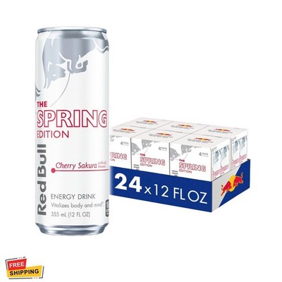 Red Bull Spring LTO Energy Drink 12oz 24 Pack Cans