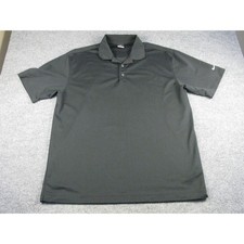 Nike Men's Black Dri-FIT Golf Polo Shirt Short Sleeve Logo Size XL 1958