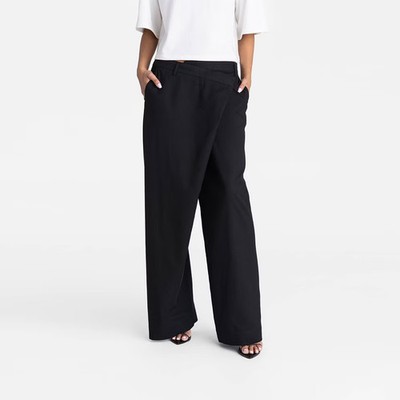 KBB by KAHLANA Women Mid-Rise Straight Leg 'The Classic Trouser' - Black