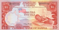 Samoa Geldschein Neu Von 5 Tala Pick 26 Signature 1 UNC