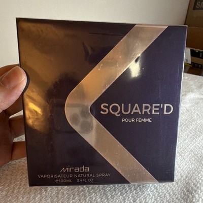 Mirada SQUARED Pour Femme Eau de Parfum Spray, Regular Size 3.4 fl oz