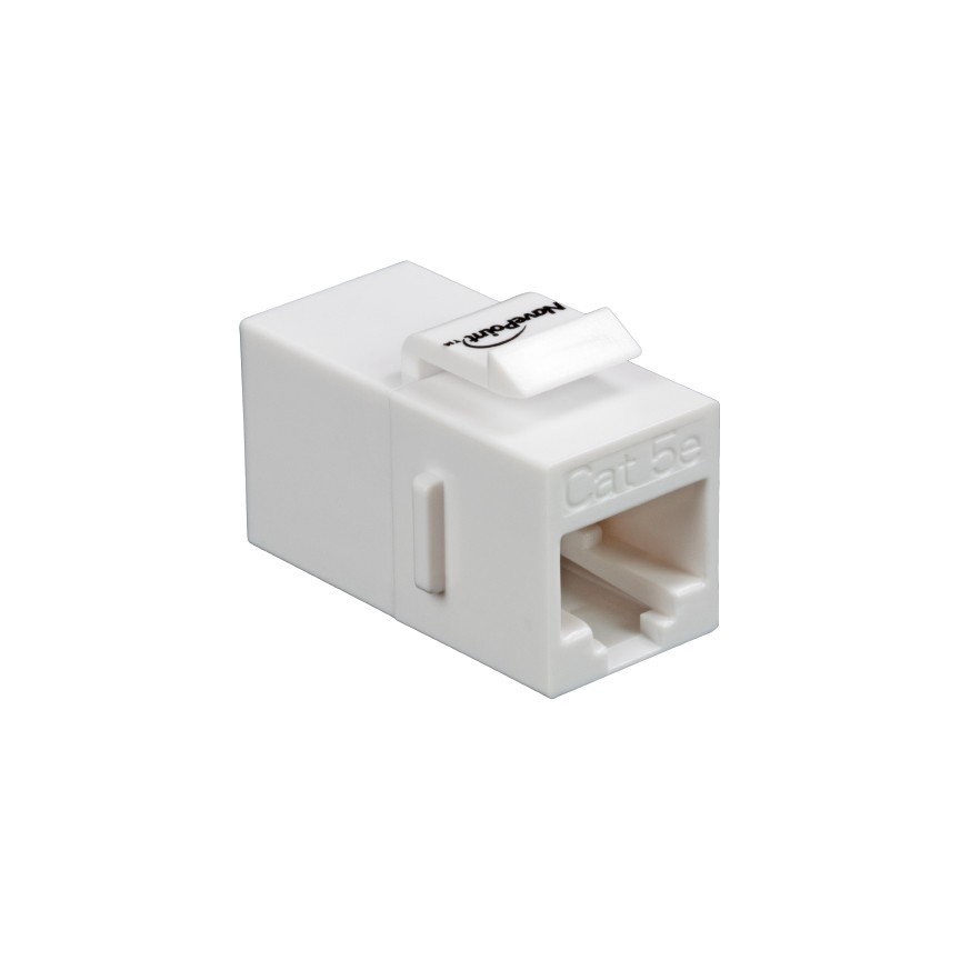 50 X CAT5E KEYSTONE COUPLER WITH PCB INSIDE - WHITE