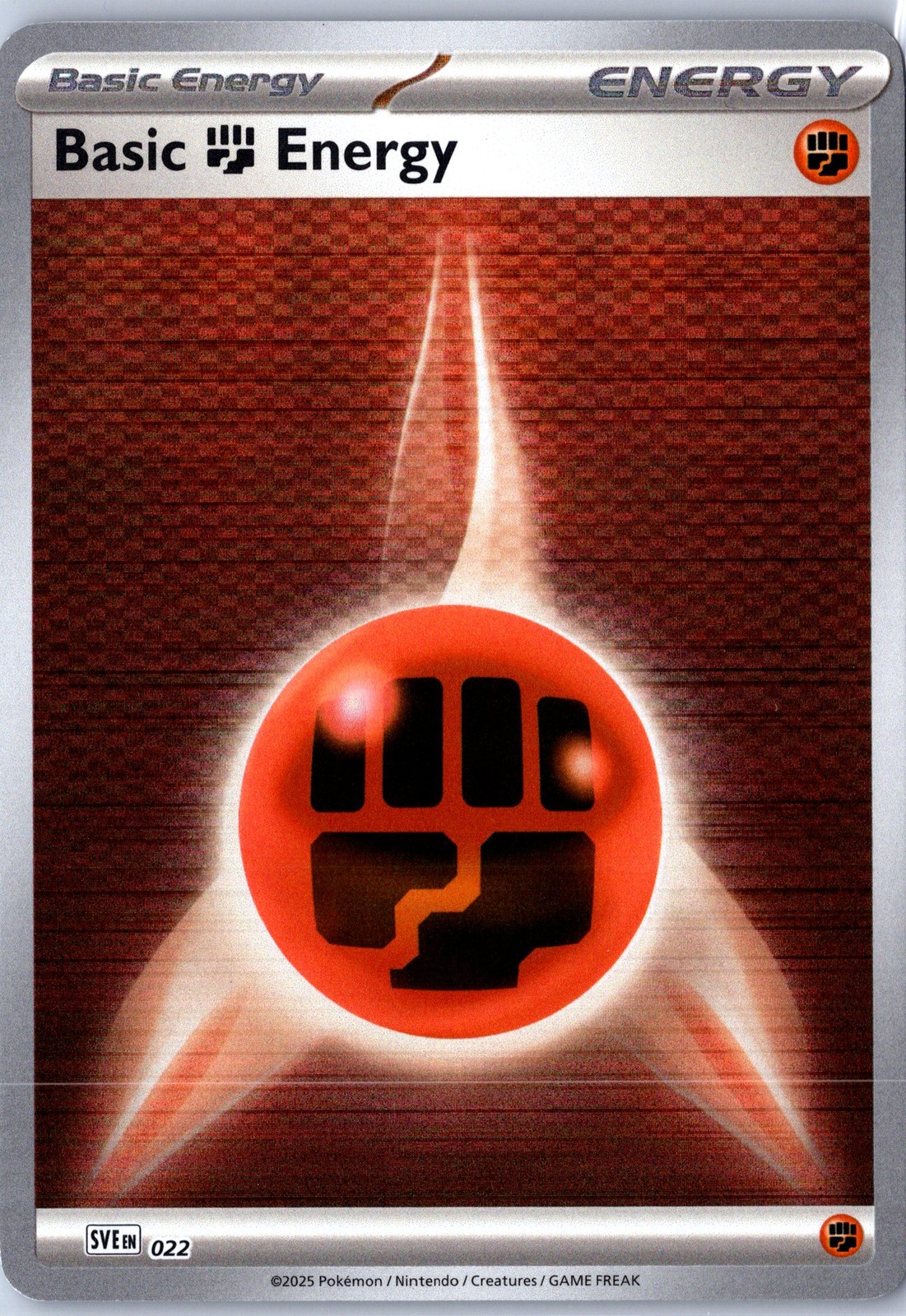 SVE: Scarlet & Violet Energies #022 Basic Fighting Energy Reverse Holo