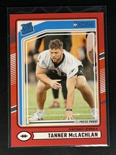 2024 Panini Donruss - Rated Rookie Tanner McLachlan #324 Press Proof Red (RC)