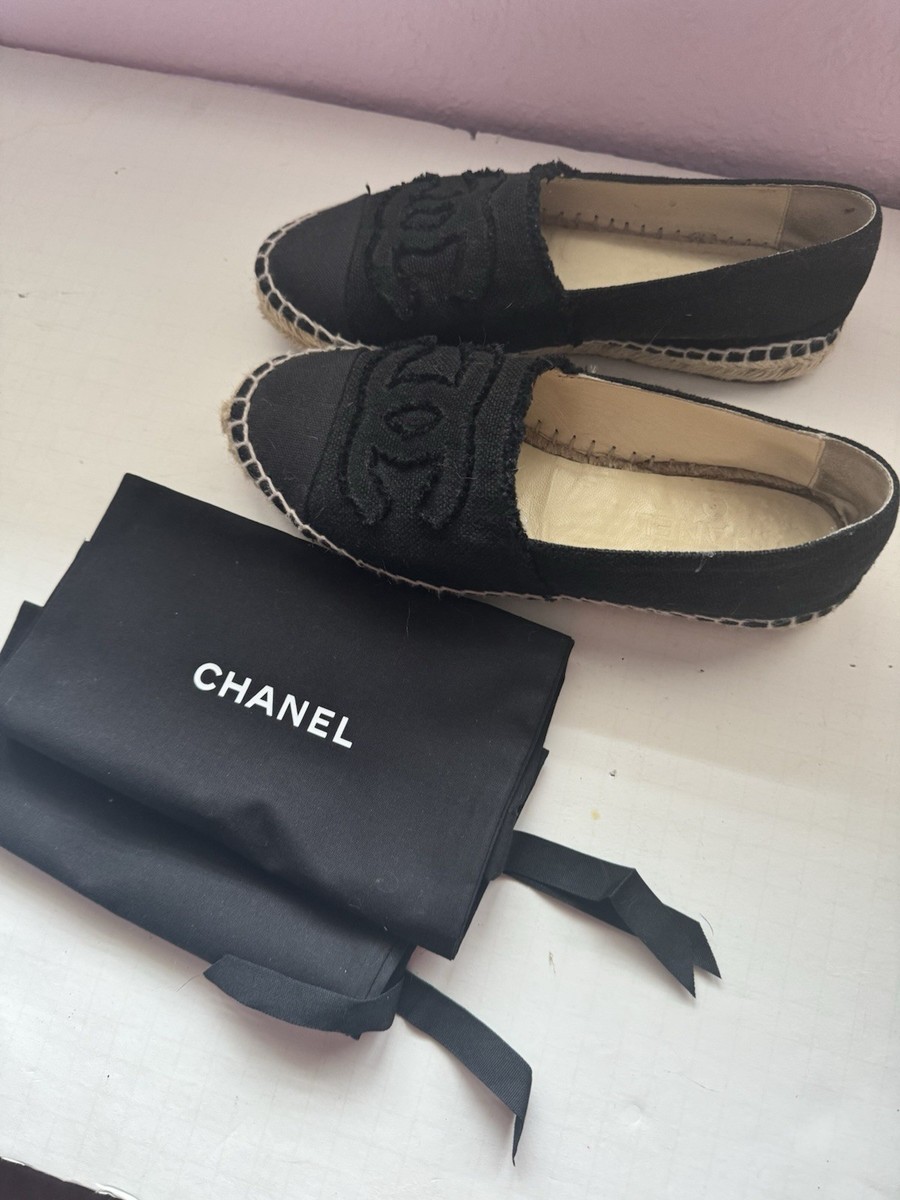 Espadrilles Flats Pre Owned Chanel Espadrilles CHANEL Espadrille