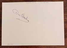 Dave Mackay Tottenham, Derby & Scotland Football Autographed Page AFTAL COA