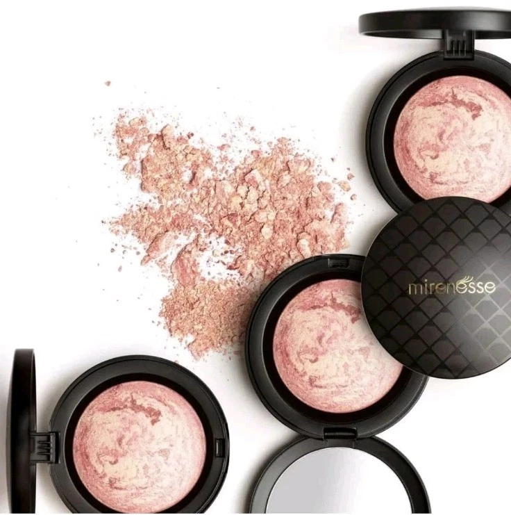 Polvo facial rubor mineral mármol MIRENESSE - rosa Paros - nuevo en caja Foto 3 de 3