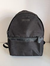Ted Baker Black Nylon Backpack Rucksack Men's / Unisex — Saffiano Trim