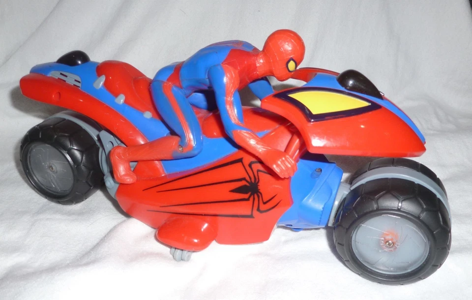 Marvel Comics Thinkway Toys Spider-man Control Remoto Motocicleta Foto 3 de 4