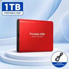 1TB-16TB External SSD Portable Hard Drive USB 3.0 Type-C Fast Storage Plug Play