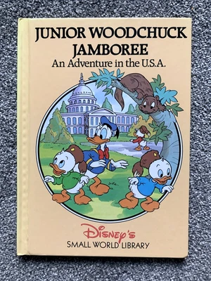 Donald Duck Junior Woodchuck Jamboree Adventure USA Disney's Small World Library - Image 1 of 4