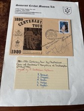 1980 Centenary Tour Hampshire v Australia - Signed - FDC