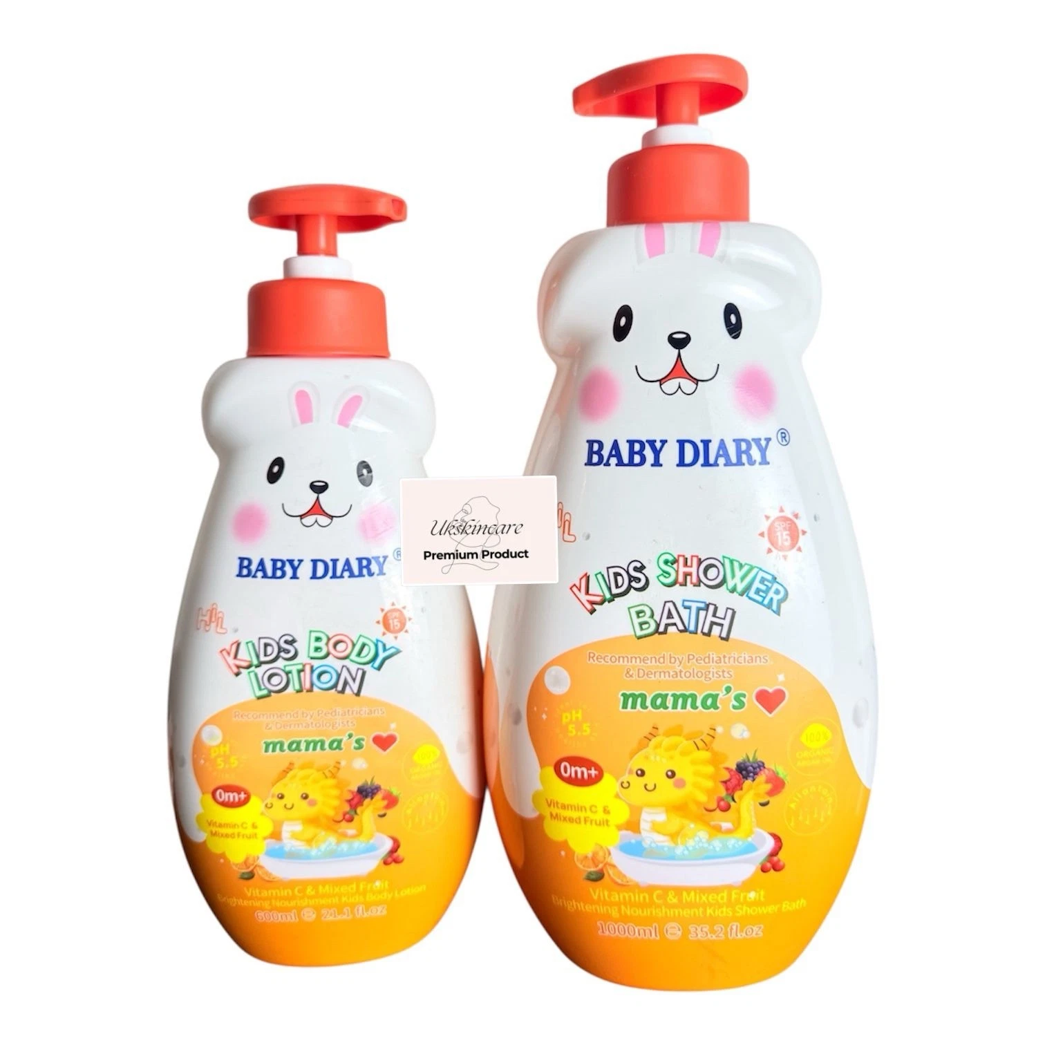 Baby Diary Brightening Lotion and Body Wash 2pcs Set
Opens in a new window or tab