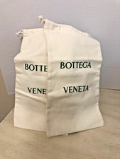 Set Of Two Bottega Veneta White Shoe Travel Dust Bags 8 1/2 X 16  Heavy Felt New