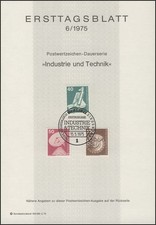 ETB 06/1975 IuT, Weltraumlabor, Erdefunkstelle, Bagger