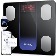 NIB RENPHO Smart Body Fat Scale, Bluetooth BMI Monitor, FSA HSA Bathroom Scale