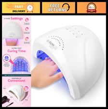 Professional UV LED Nail Lamp - Fast Curing Gel Dryer, 3 Timers, Auto Sensor, Re