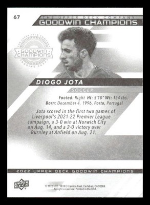2022 Upper Deck Goodwin Champions #67 Diogo Jota | eBay