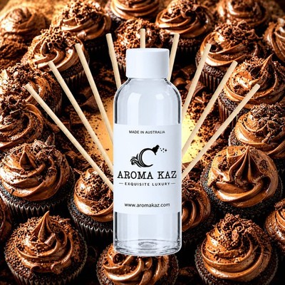 Creamy Chocolate Cupcakes Reed Diffuser Oil Refill Vegan Alcohol-Free 3 Sizes