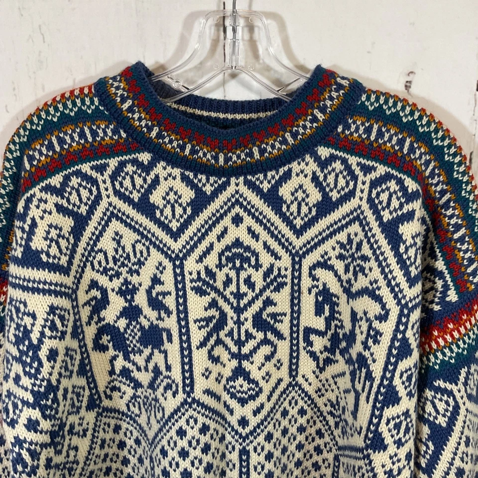 Dale of Norway Lillehammer Olympics Pure Wool Sweater M Fair Isle Nordic Unisex - Image 2 of 4