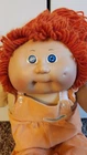 vintage cabbage patch doll red hair blue eyes