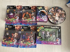Lote de figuras de acción de la película MICHAEL JORDAN Space Jam Triple Play Looney Tunes Nuevo en caja