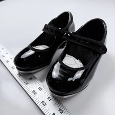 Stelle Black Patent Tap Shoes Mary Jane Fastener Strap Toddler/Youth Size 9MT