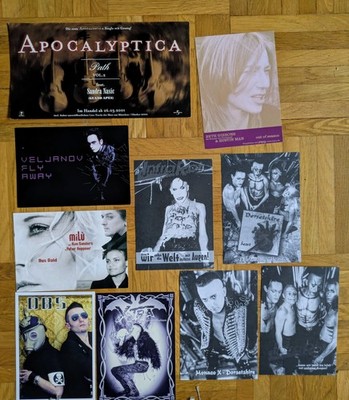 10 Promo Postkarten Apocalyptica Veljanov Alien Sex Fiend Beth Gibbons Heppner