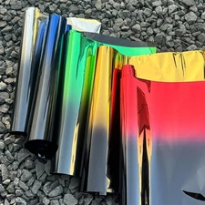 Gradient Sunshade Film PVC Two Tone Car Window Film Tint for Protections Privacy