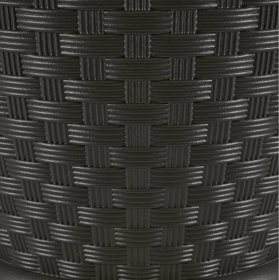 Maceta redonda Suncast Sonora Java moldeada por soplado de resina - marrón, juego de 2 Foto 2 de 4