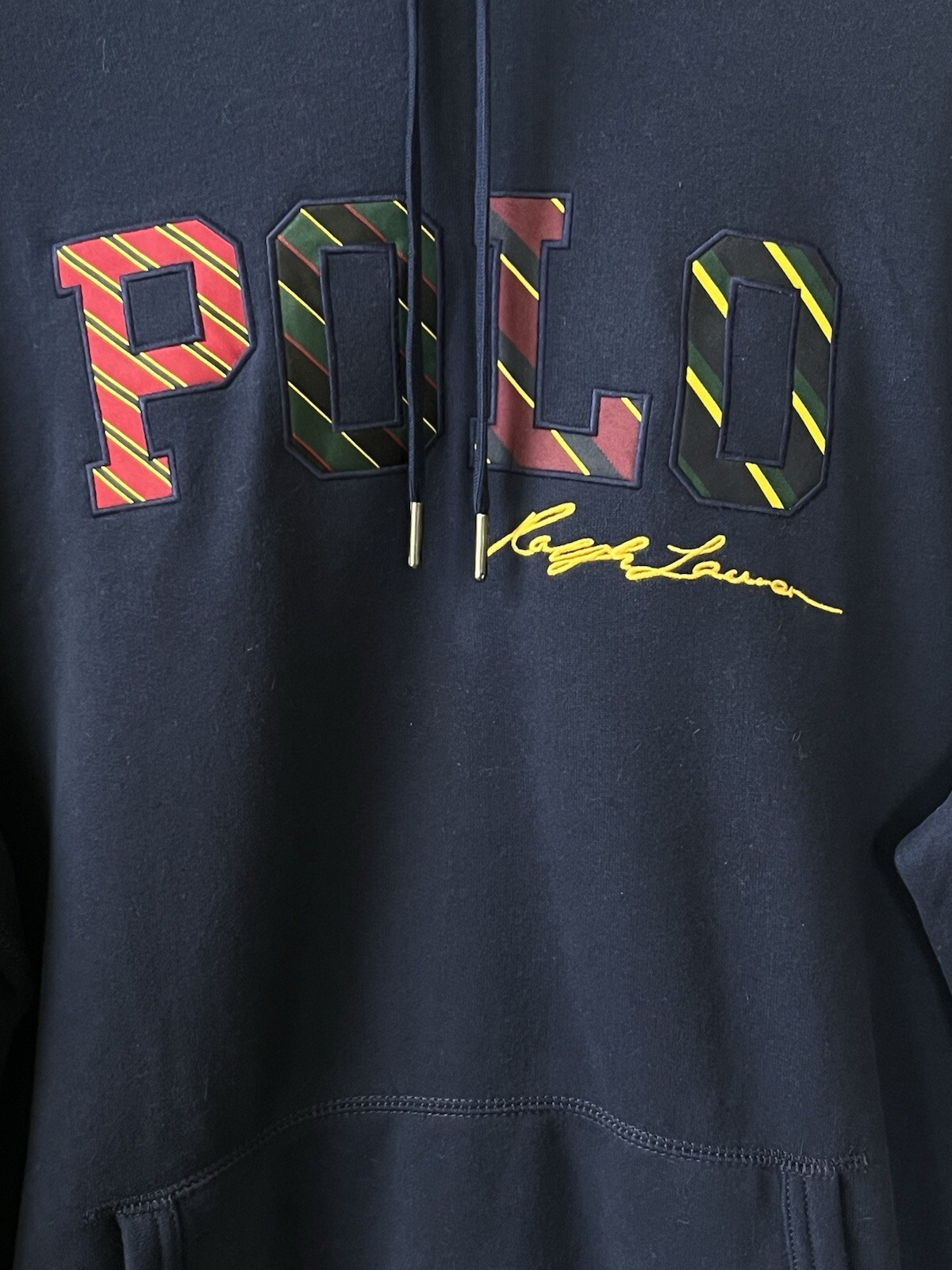 PONY Polo Ralph Lauren uomo in pile con cappuccio Polo Ralph Lauren XL nuova con etichette $168