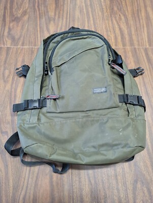 United Colors of Benetton Backpack Bag Moss Green Formula 1 Racing RARE