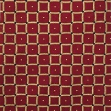 Tommy Hilfiger Men's Tie Red Geometric Pattern 100 Italian Silk Made in USA