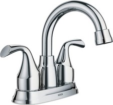 Moen Chrome Idora Centerset 2-Handle Bathroom Faucet for 3 Hole Sinks, 84115