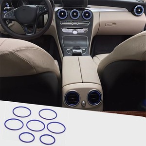 7x Mercedes Luftungsringe Blenden Amg Blau Luftung Fur C Klasse W205 Glc X253 Ebay