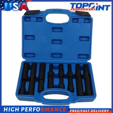 16Pcs Locking Lug Nut Master Set Removal Tool Kit Wheel Lock Key Double Hex-Head