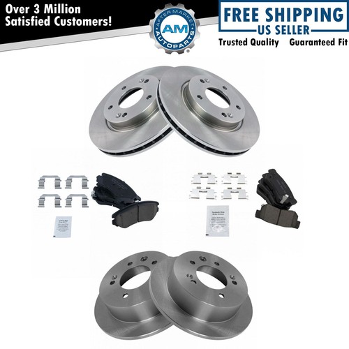 Front Rear Premium Posi Ceramic Brake Pad Rotor Kit for Hyundai Elantra
