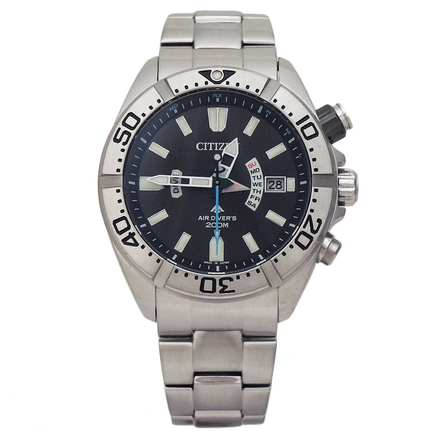 Citizen Eco Drive Air Diver H112-T016651 Stainless Black Men'