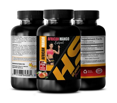 Diet Pills-Weight Loss - AFRICAN MANGO EXTRACT - Fat Burner - 1 Bottle 60 Caps