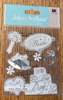 RARE Jolees Here Comes The Bride Bridal Bliss Wedding My Day Flowers Ring Cake