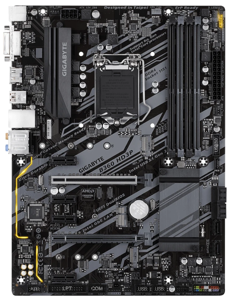 Scheda madre gaming gigabyte lga 1151 ddr4 intel b360 8/9 generation motherboard