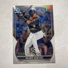2023 Bowman Chrome 1st Refractor /499 Wilber Sanchez BCP-6 White Sox