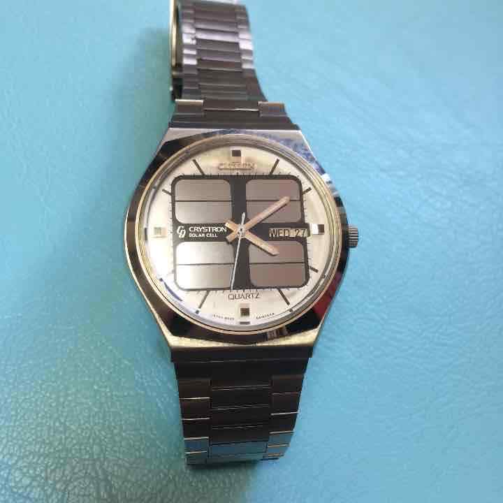 Citizen Solar-Powered Digital Quartz Men's Vintage Watch Collectible