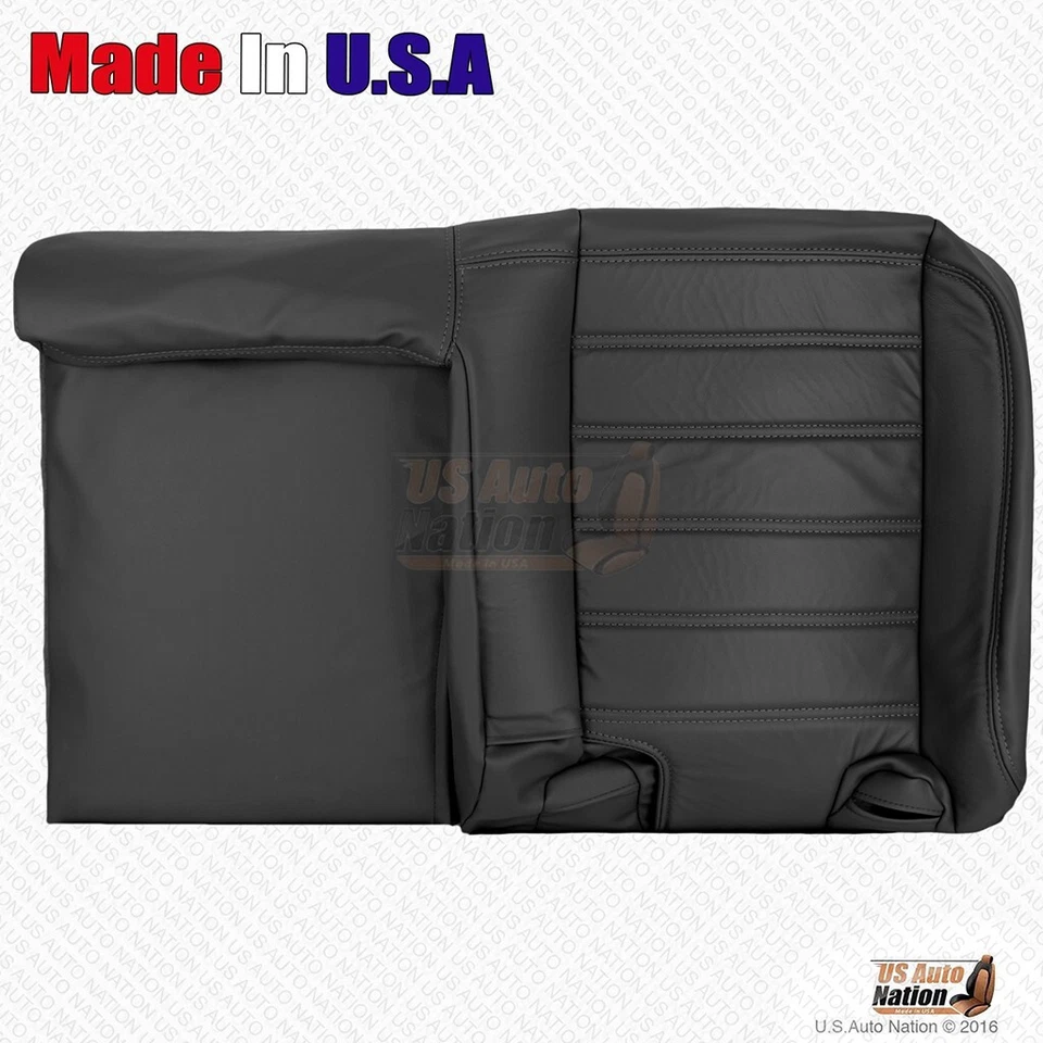 Hummer H2 2005 trasero del conductor inferior y superior cubierta de asiento de cuero genuino negro ébano Foto 4 de 4