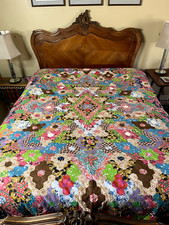 Patchwork Quilt/Throw Handmade