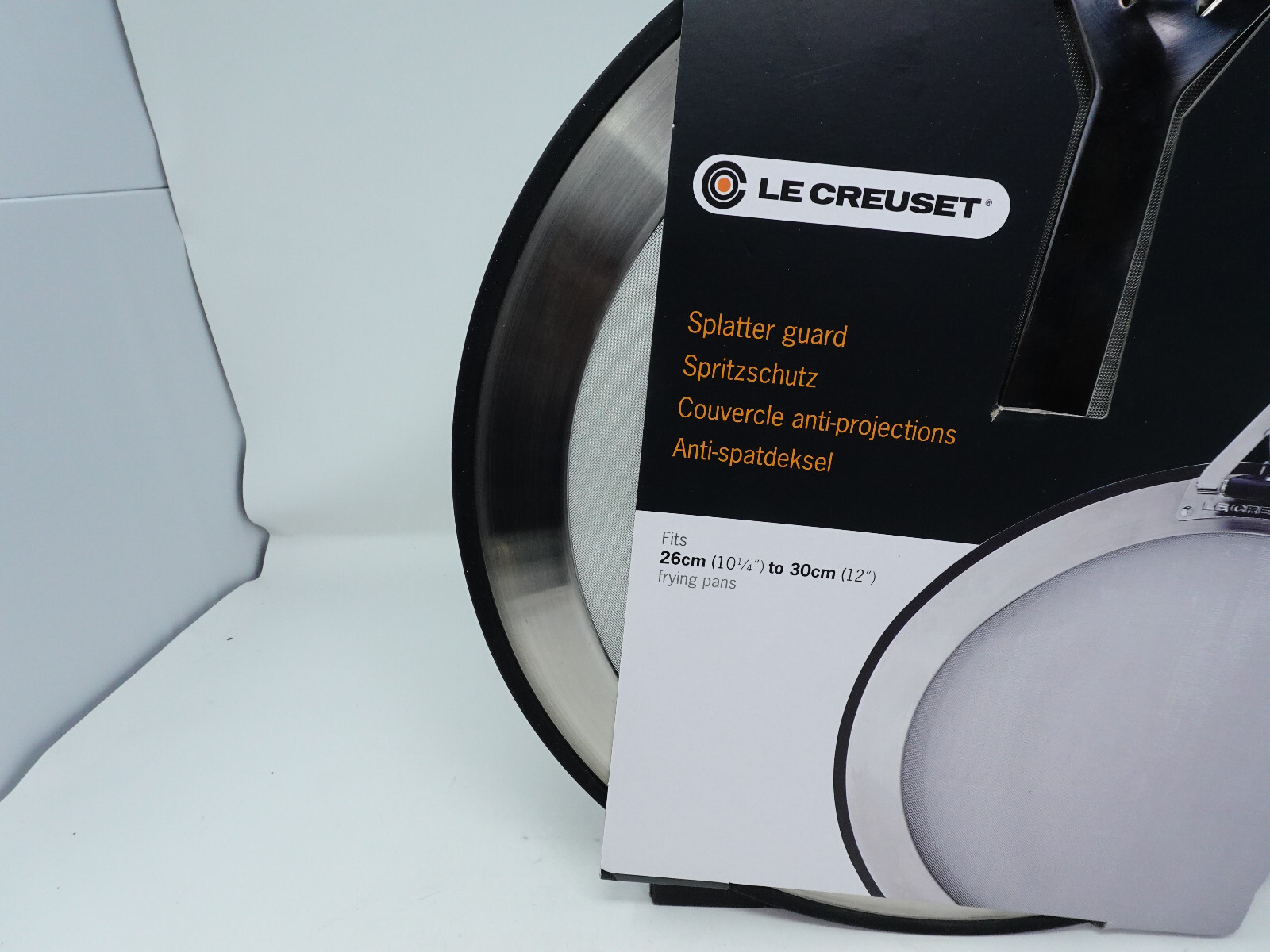 LE CREUSET STAINLESS STEEL SPLATTER GUARD, 10.25" 12", NIP eBay