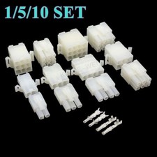 2-12 Pin/Way Molex 3191 Connector Kit .093"/6.7mm Pitch Plug Socket Terminals