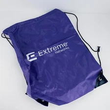 Extreme Networks Unisex Purple Shoulder Drawstring Carrying Shoe Bag