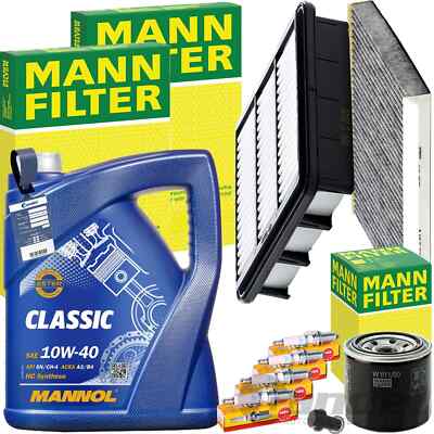 MANN INSPEKTIONSPAKET+MANNOL 10W-40 ÖL passend für HYUNDAI i30 KIA CEED 1.4-1.6