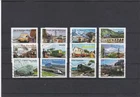 FRANCE 2014 TRAIN TRIP COMPLETE SET OF 12 USED STAMPS
